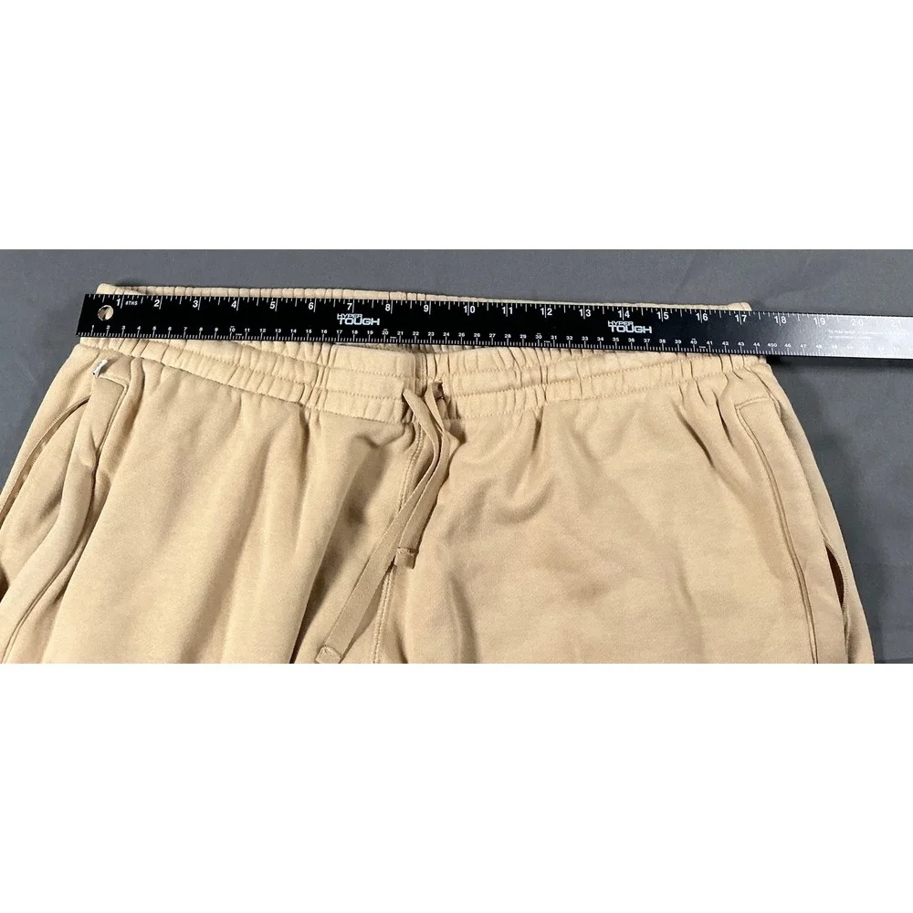 Adidas Parley Mens XL Joggers Tan Beige French Terry Track Pants HN5283